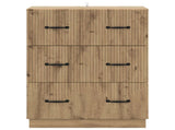 Drawer Cabinet Artisan Oak 66 x 34.5 x 87 cm Engineered Wood 895304