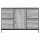 Basin Cabinet with Drawers Grey Sonoma 90x34.5x60 cm 861890