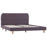 Bed Frame without Mattress Taupe Fabric 135x190 cm Double 281068