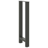 ZNTS Coffee Table Legs Anthracite 2 pcs 40x cm Steel 4013338