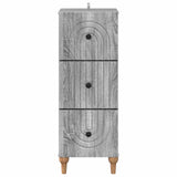 Drawer Cabinet Grey Sonoma 33 x 34.5 x 90 cm Engineered Wood 894161