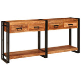 Console Tables 2 pcs Brown 160 x 33 x 75 cm Solid Acacia wood 3324224
