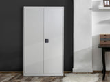 Cool Rolled Steel Tall Office Lockable Filing 2 Doors 4 Internal Adjustable Shelves Bookcase T3398P340945