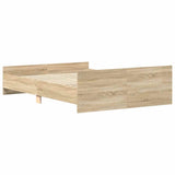 Bed Frame without Mattress Sonoma Oak 140x190 cm 3203784