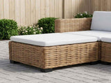 Footrest with Cushion GENDT Natural Rattan Natural 42034394