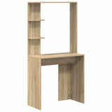 Desk with Shelf Sonoma Oak 78.5 x 37 x 154.5 cm Engineered Wood 869340