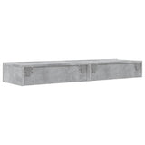 TV Cabinets with LED Lights 2 pcs Concrete Grey 60x35x15.5 cm 842893
