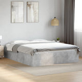 Bed Frame without Mattress Concrete Grey 150x200 cm 3281010