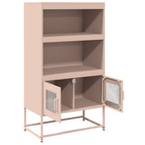 ZNTS Highboard Pink 68x39x123 cm Steel 853369