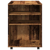 Rolling Cabinet Old Wood 60x53x72 cm Engineered Wood 856658