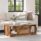 Coffee Table Old Wood 102 x 50 x 36cm Engineered Wood 880519