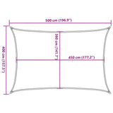 Sunshade Sail 160 g/m Cream 4x5 m HDPE 311188