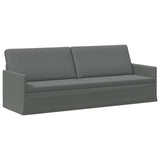 Sofa Set 2 pcs Dark Grey Fabric 3433177