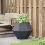 Planter Anthracite 75 x 75 x 60 cm Steel 884042