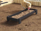 Chicken Feeding Trough Black 80 x 28 x 13.5 cm 874621