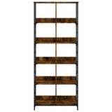 Bookshelf Smoked Oak 78.5x33x188.5 cm Engineered Wood 835261