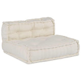 Modular Sofa 4 pcs Cream Fabric 3315064