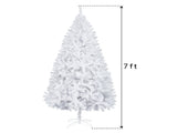 7FT Iron Leg White Christmas Tree with 950 Branches 75878109