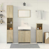 4 Piece Bathroom Furniture Set Sonoma Oak Engineered Wood 3324968