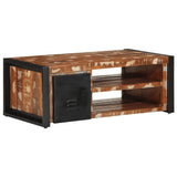 Coffee Table Multicolour 90x50x36 cm Solid Wood Reclaimed 4013554