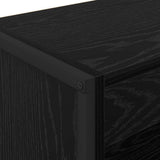 Book Cabinet Black Oak 60 x 30 x 121 cm Engineered Wood 886390