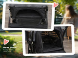 Pet Stroller Pushchair Foldable Travel Dog Cat Carriage w/ Reversible Handle Brake Basket T3398P349570