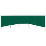 5-panel Wind Screen Fabric 600x80 cm Green 47155