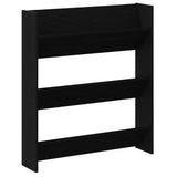 Shoe Cabinet 2 pcs Black Oak 86 x 18 x 90 cm Engineered Wood 875030