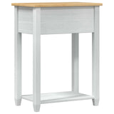 Console table with Drawer White 55 x 35 x 73 cm Solid Pine Wood 42024942