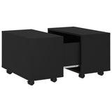 Coffee Table Black Engineered wood Small Extendable 806859