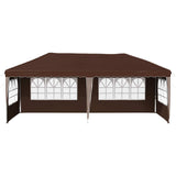 Pop-up Party Tent 575 x 289 x 245 cm Brown 42019797