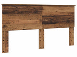 Bed Frame with Headboard Old Wood 140 x 190 cm Solid Pine Wood 3409352