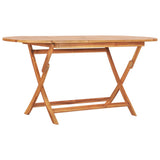 Folding Garden Table 160x80x75 cm Solid Teak Wood 48998