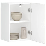 Kitchen Wall Cabinet Lucca High Gloss White Engineered Wood 853789