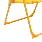 ZNTS 3 Piece Kids' Garden Bistro Set with Parasol Yellow 48100