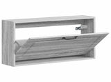 Wall-Mounted Shoe Cabinet UTRECHT 71 x 17 x 43 cm Grey Sonoma 897731