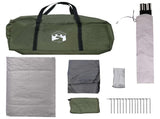 Tunnel Tent Olive Green 400 x 260 x 200 cm Polyester and Steel 42029035