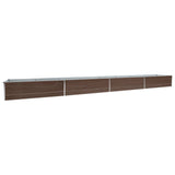 Raised Bed Brown Galvanised steel Large Raised Bed Rectangular 47074