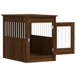 Dog Crate Furniture Brown Oak 55x80x68 cm Engineered Wood 838329