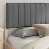 Bed Frame with Upholstered Headboard Dark Grey 200 x 200 cm 3398210