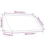 145897 Retractable Awning 300x150 cm Orange and Brown