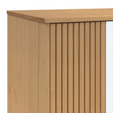 Wardrobe OLDEN White and Brown 76.5x53x172 cm Solid Wood Pine 358596
