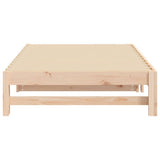 Pull-out Day Bed without Mattress 2x cm Solid Wood Pine 823409