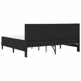 Bed Frame with Mattress Black 180 x 200 cm Velvet 3415249