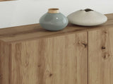 TV Wall Unit Wall-mounted 5 pcs Artisan Oak Engineered Wood 3402771