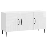 TV Cabinet High Gloss White 99 x 34.5 x 50 cm Engineered Wood 894949