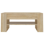 Coffee Table Sonoma Oak 102x55x45 cm Engineered Wood 810902