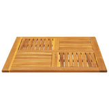 Table Top 90x90x2.2 cm Square Solid Wood Acacia 4004257