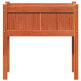 Garden Planter with Legs Wax Brown 70x31x70 cm Solid Wood Pine 837558