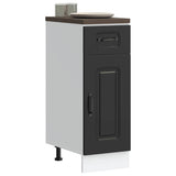 Kitchen Base Cabinet Kalmar Black Engineered Wood 853458